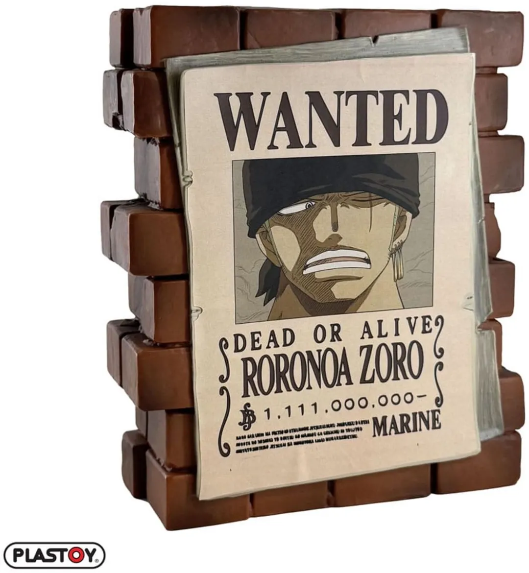 Plastoy One Piece Zoro Wanted Bank - Multi