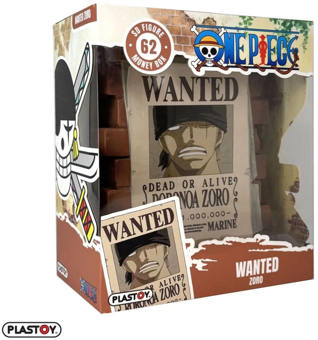 Plastoy One Piece Zoro Wanted Bank - Multi