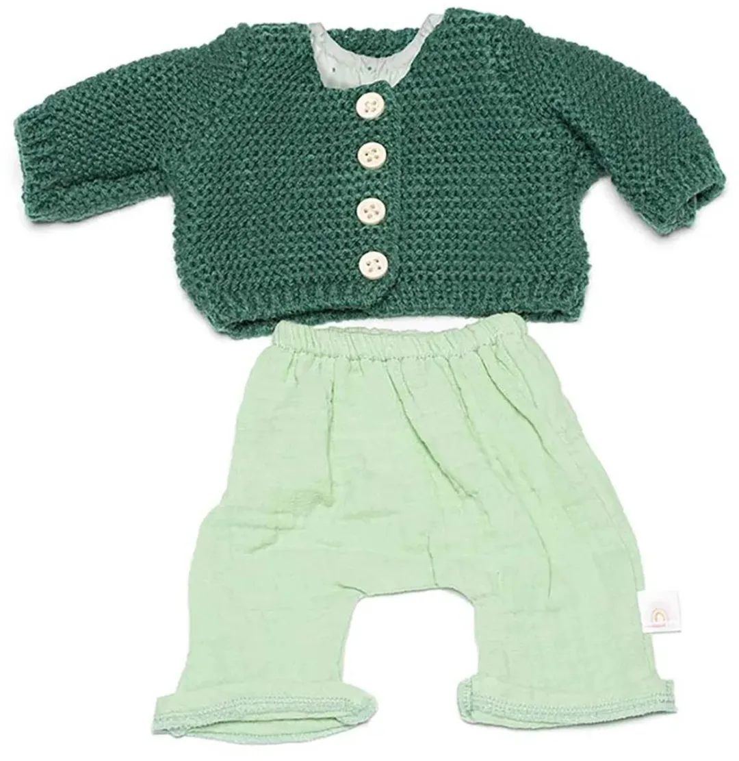 Miniland ML Poppen Kledijset 3-delig 38cm - o.a. groen - MPN 8231565