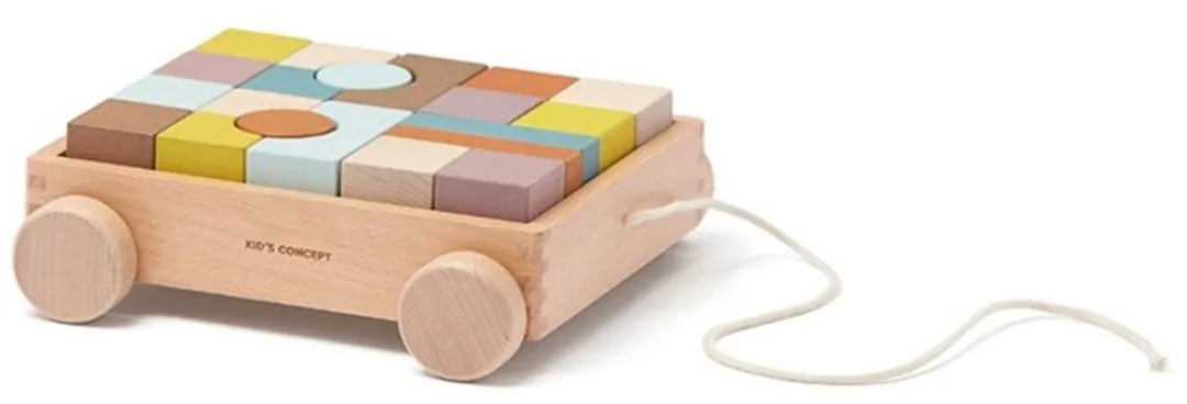 Kids Concept Blokkenwagen NEO - 21 Stukken - Multi