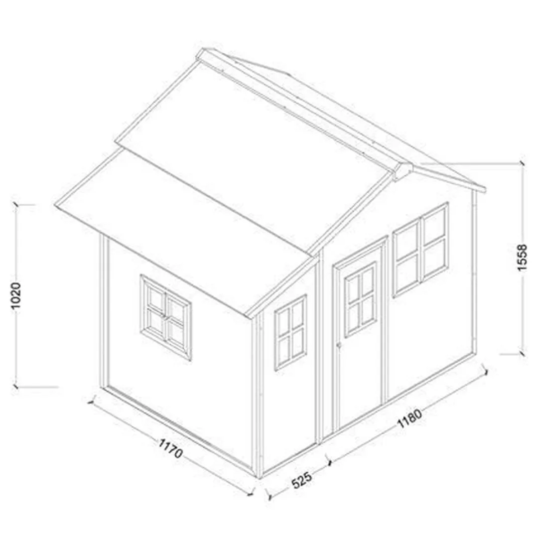 EXIT Toys Loft 150 Houten Speelhuis - Groen