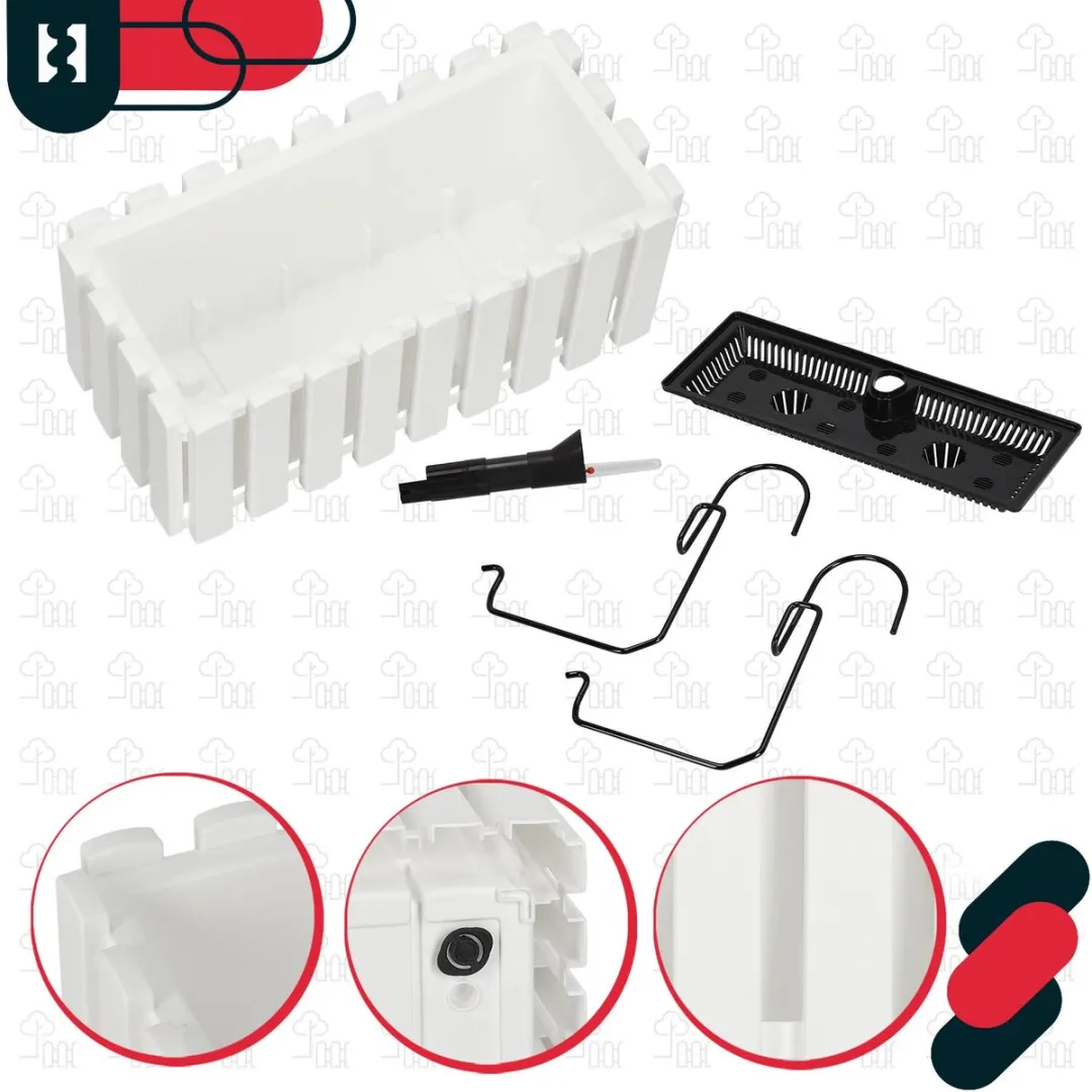 Prosperplast Balkondoorzen Wit 40cm