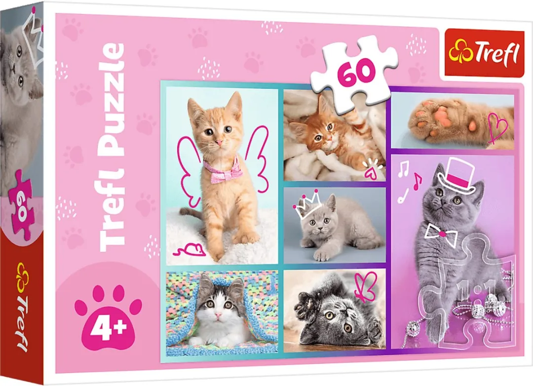 Trefl Legpuzzel Schattige Katten 60 Stuks