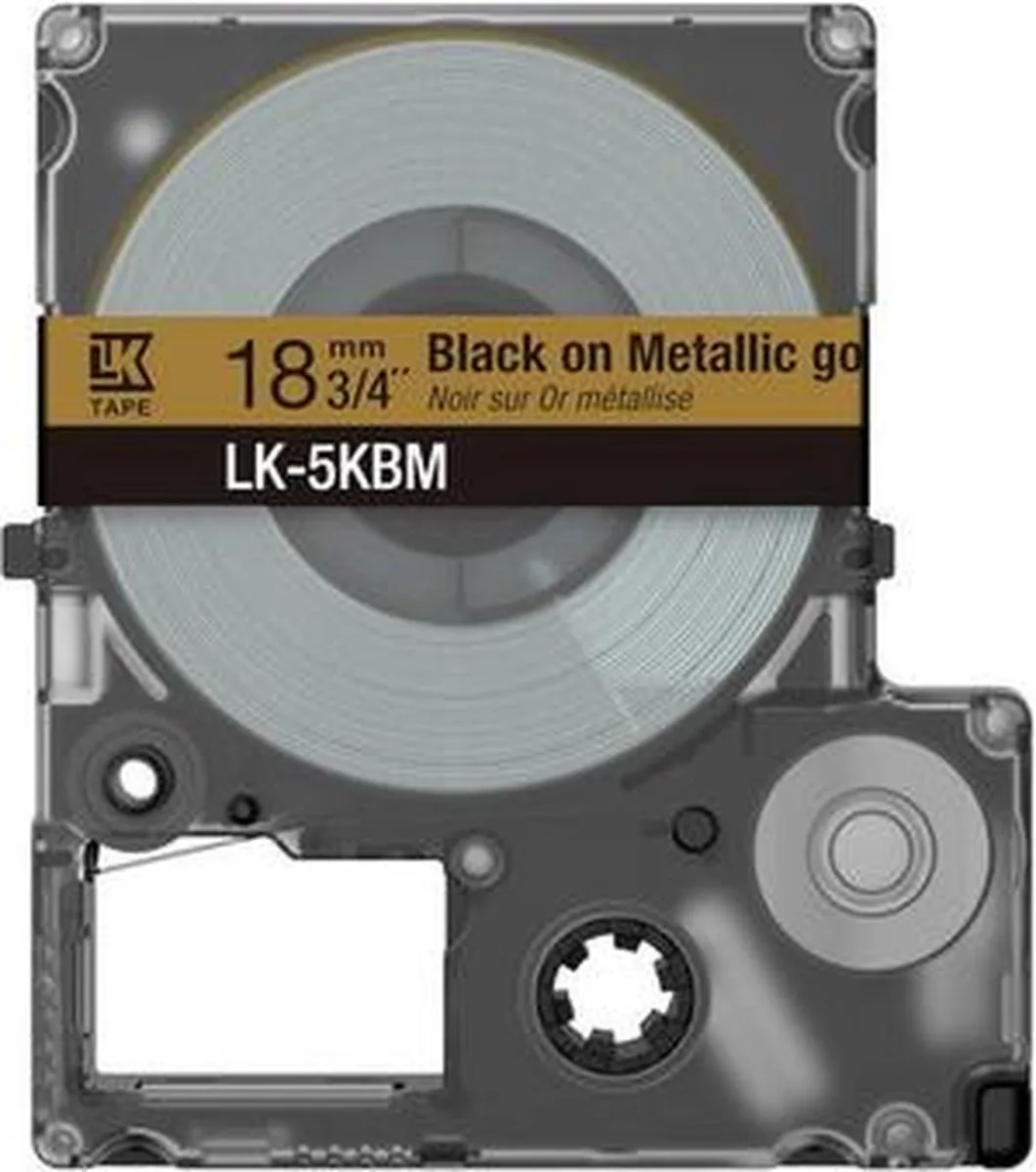 Epson LK-5KBM Labelprinter - Zwart/Goud - afbeelding 3 van 3