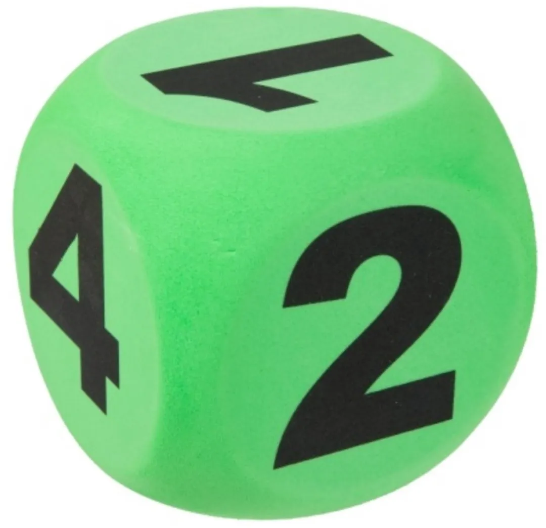 Toi-Toys Dobbelsteen XXL 10cm - Groen