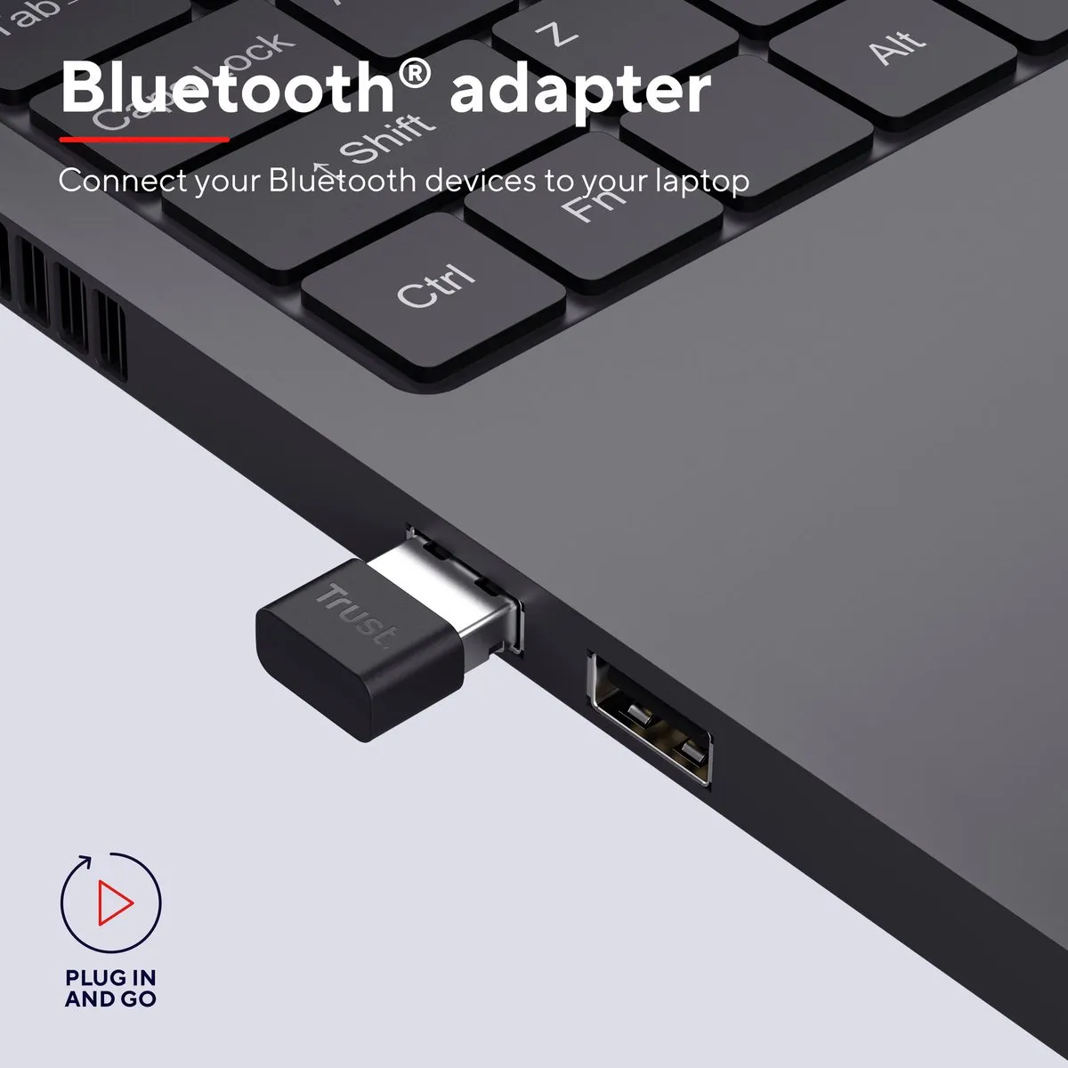Trust Myna Bluetooth 5 Adapter 24603 - Zwart