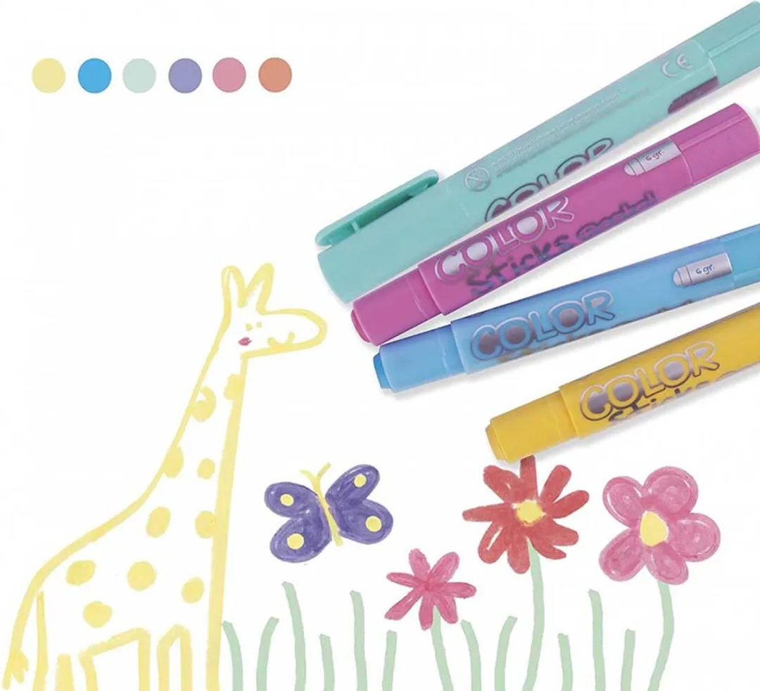 Apli Kids Verf Color Stick Pastel - 6 Sticks