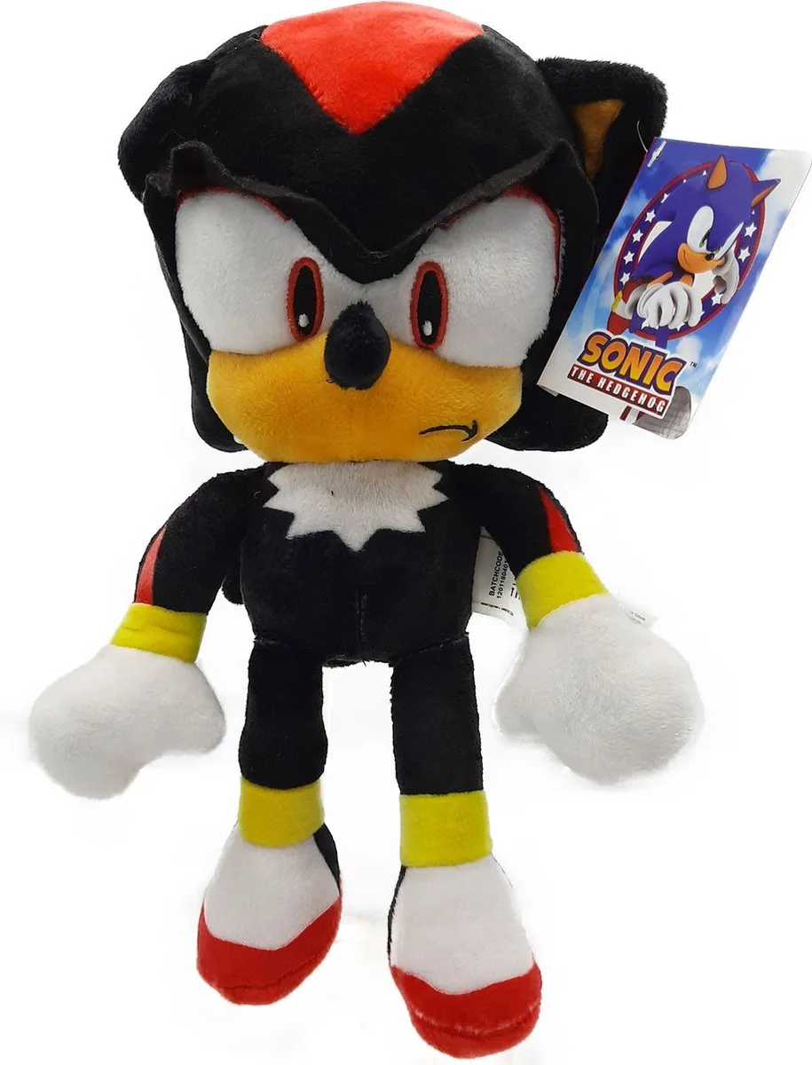 Sega Sonic Shadow Knuffel Pluche - 32 cm - Zwart