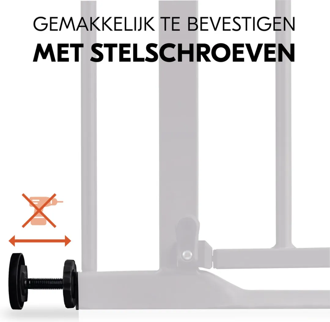 Hauck Clear Step Autoclose 2 Traphekje 75-80cm - Zwart