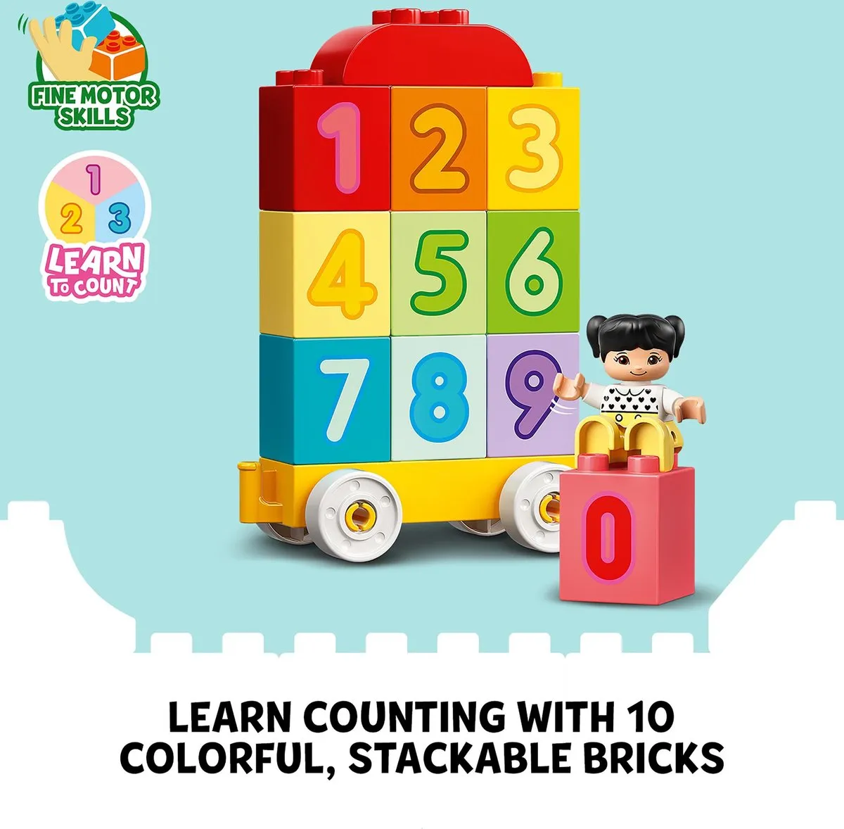 LEGO DUPLO Getallentrein 10954 - 23 Stukken - Multikleur