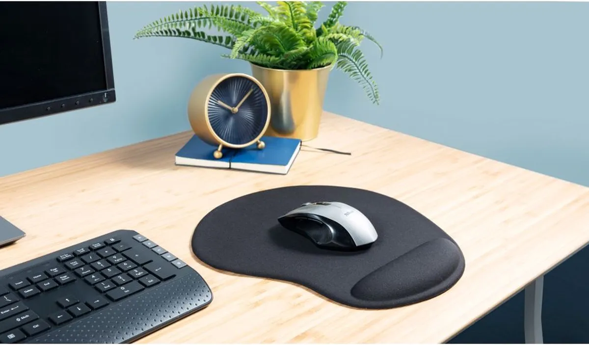 Trust BigFoot Ergonomische Muismat - Zwart - afbeelding 6 van 6