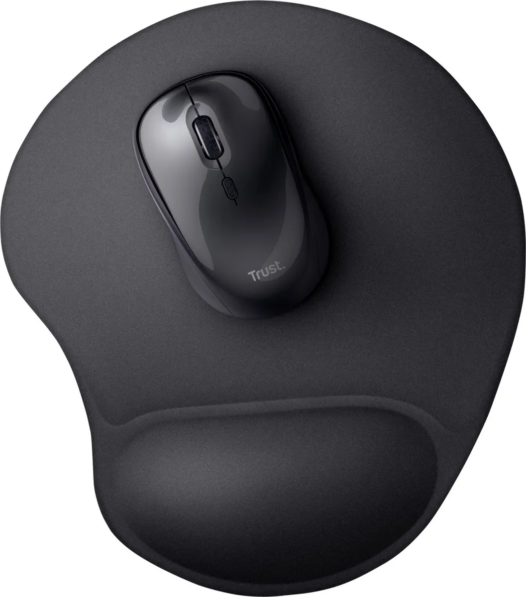 Trust BigFoot Ergonomische Muismat - Zwart