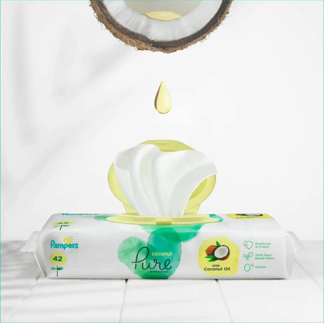 Pampers Pure Coconut Billendoekjes 756 Stuks