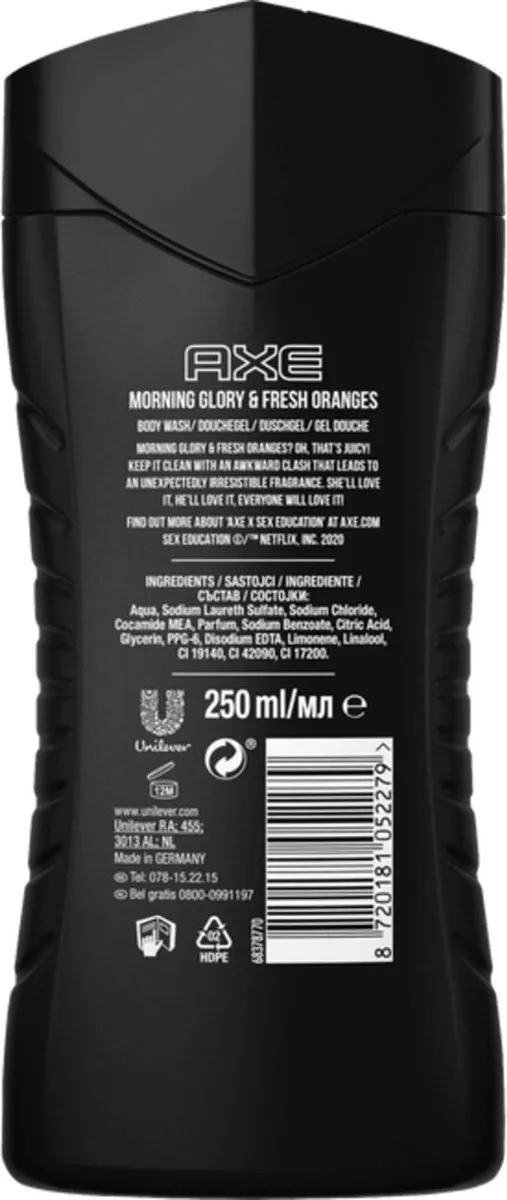 Axe Douchegel Sex Education Morning Glory & Fresh Oranges 250ml