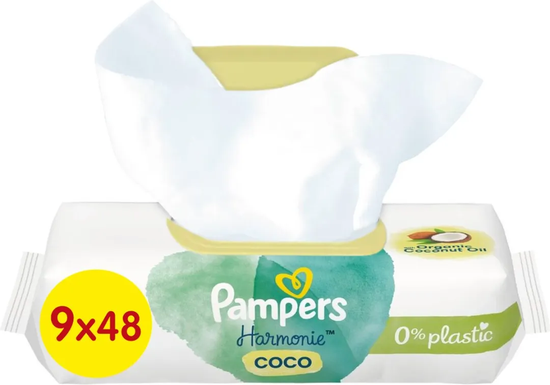 Pampers Harmonie Coco Billendoekjes 378 Stuks