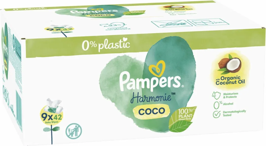Pampers Harmonie Coco Billendoekjes 378 Stuks