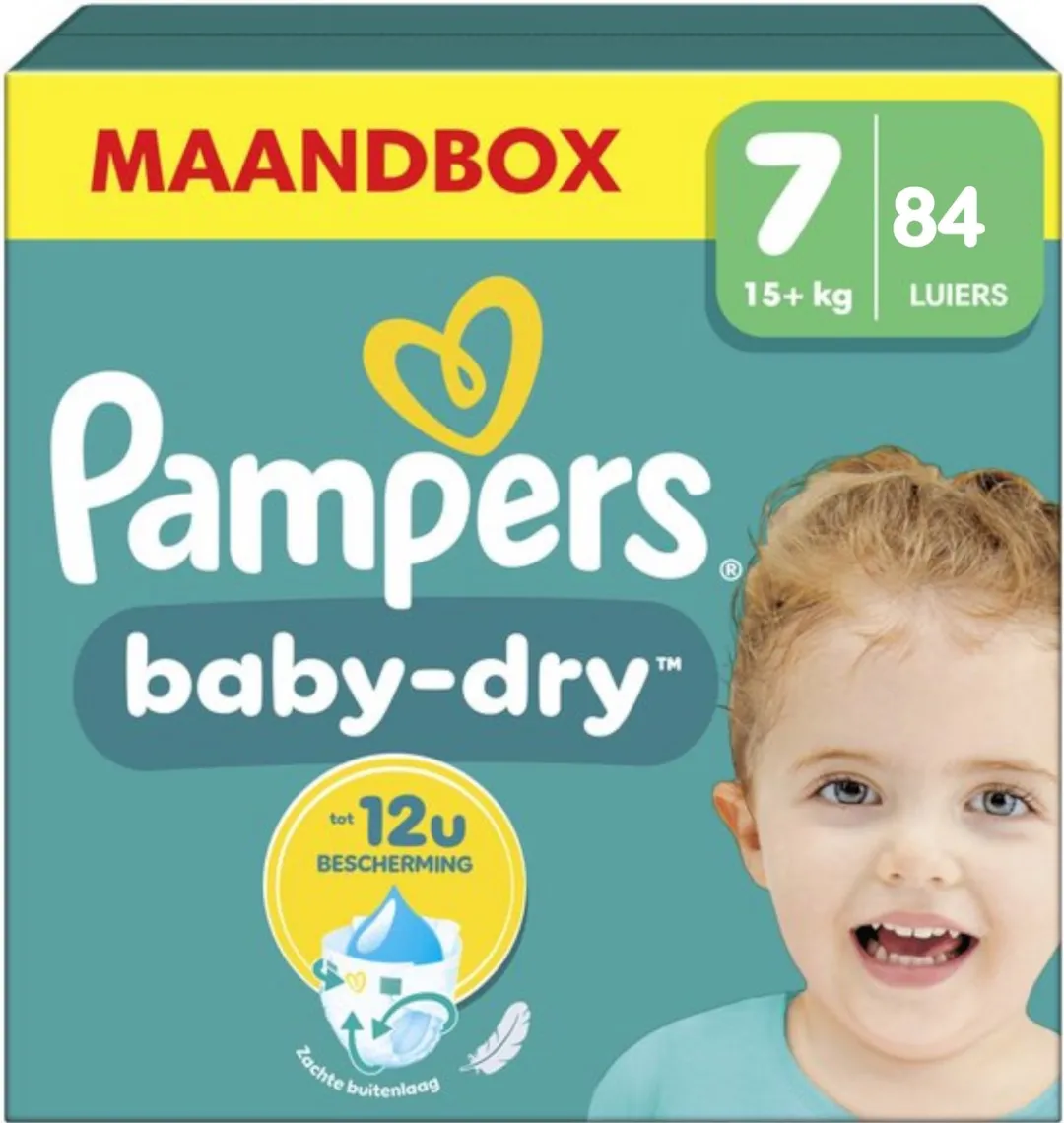 Pampers Baby-Dry Maat 7 Luiers