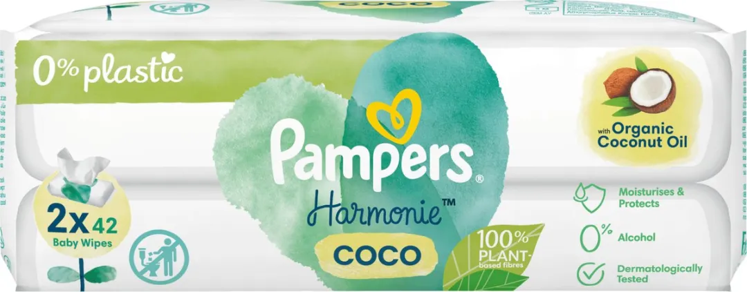 Pampers Harmonie Coconut Billendoekjes 84 Stuks