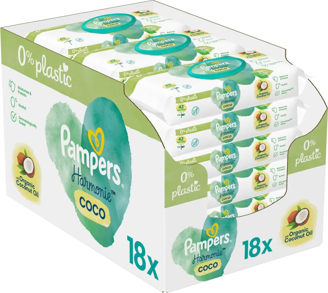 Pampers Harmonie Coco Billendoekjes 756 Stuks