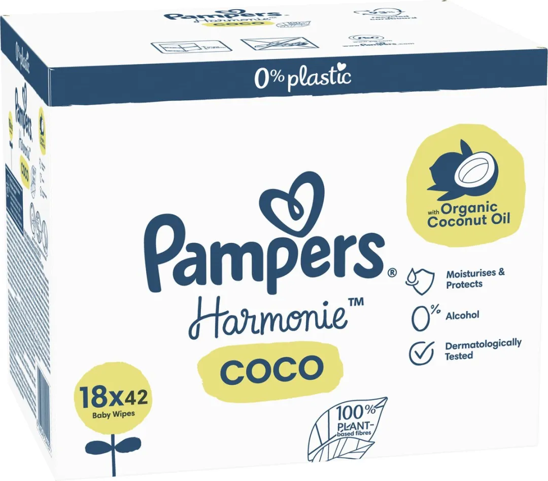 Pampers Harmonie Coco Billendoekjes 756 Stuks