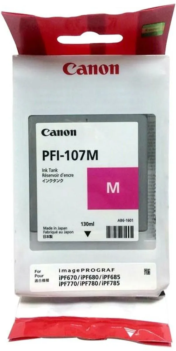 Canon PFI-107M Inktcartridge Magenta 130ml
