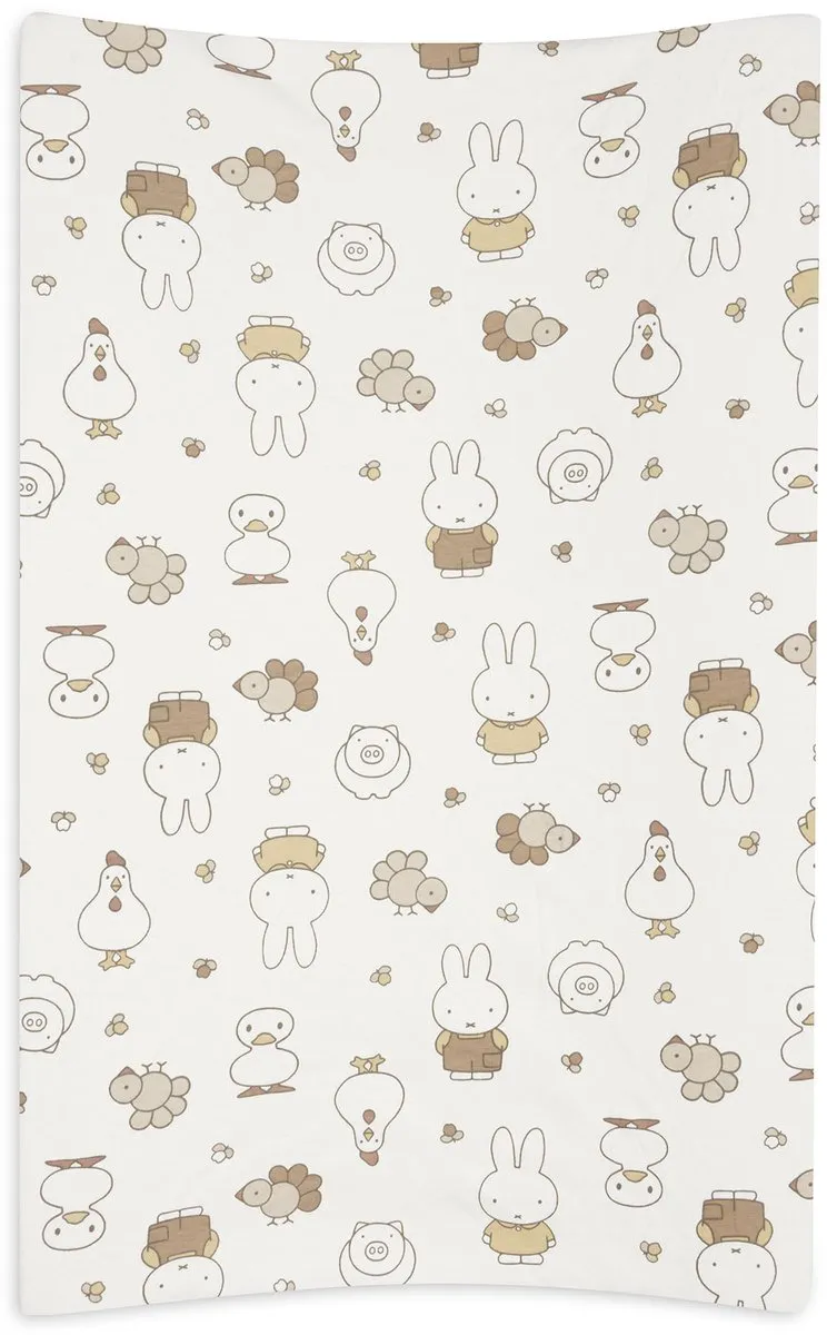 Jollein Aankleedkussenhoes Miffy Family Farm 50x70cm