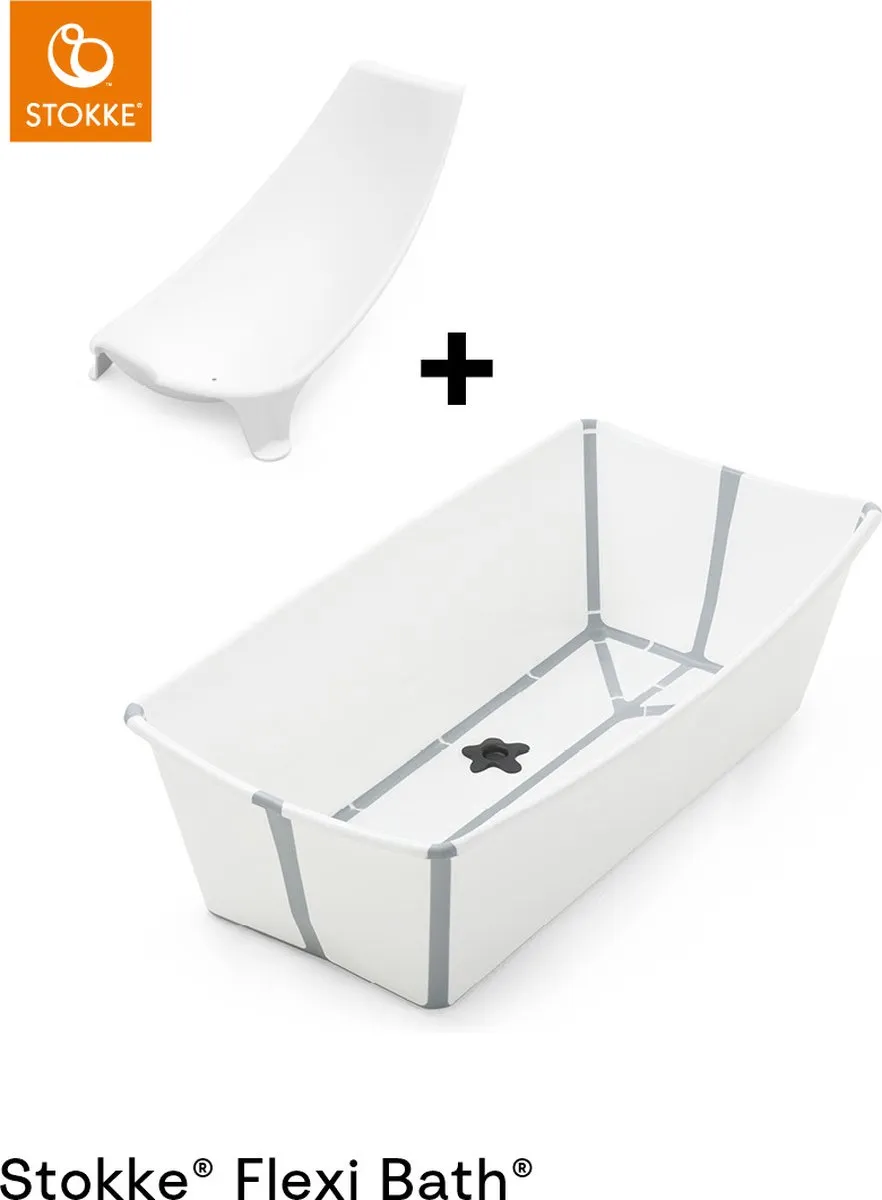 Stokke Flexi Bath XL Babybad - Wit - Met pasgeborenensteun