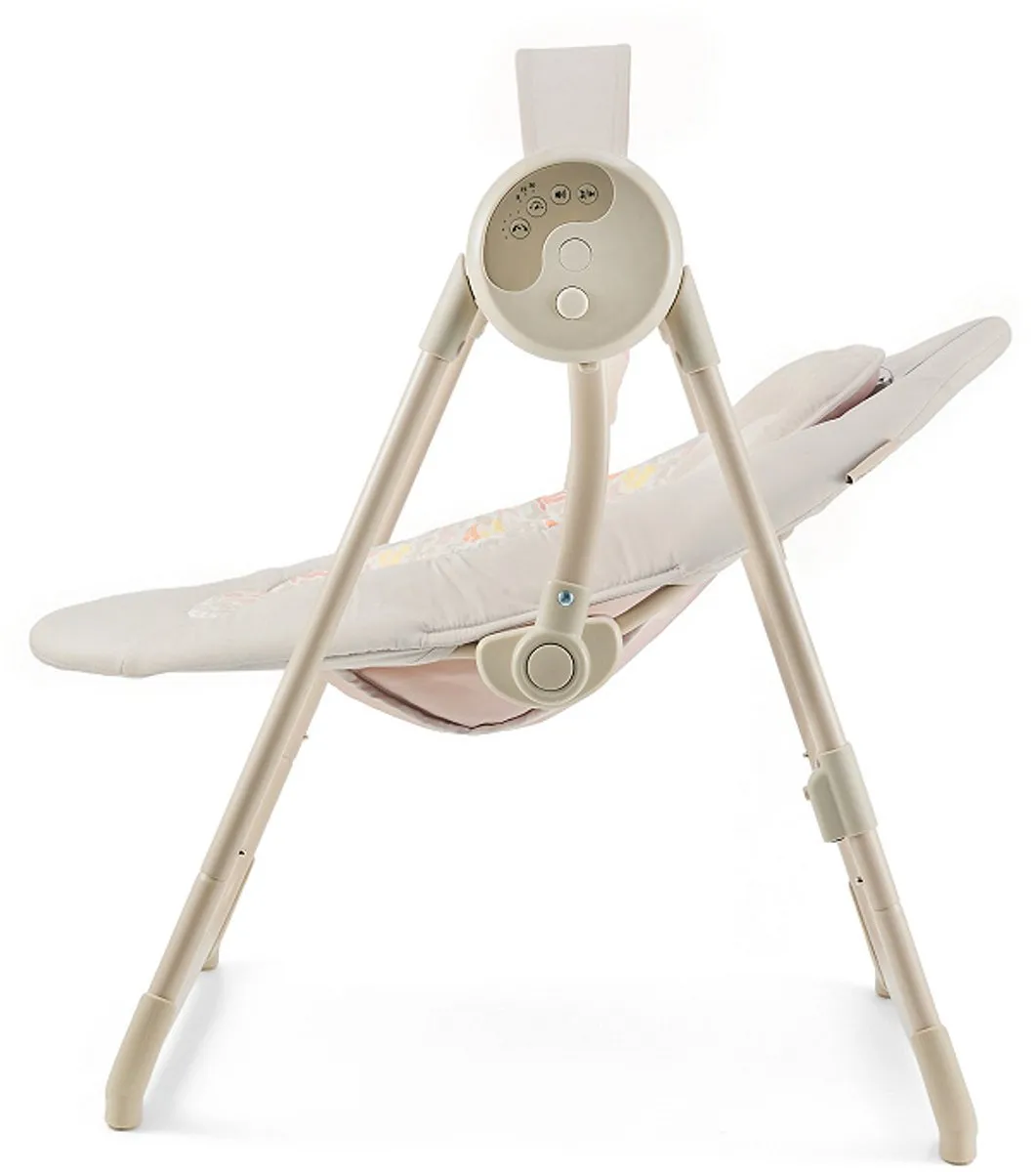 KinderKraft SWINGEE Wipstoel & Babyschommel - 2-in-1 Elektrisch - Beige