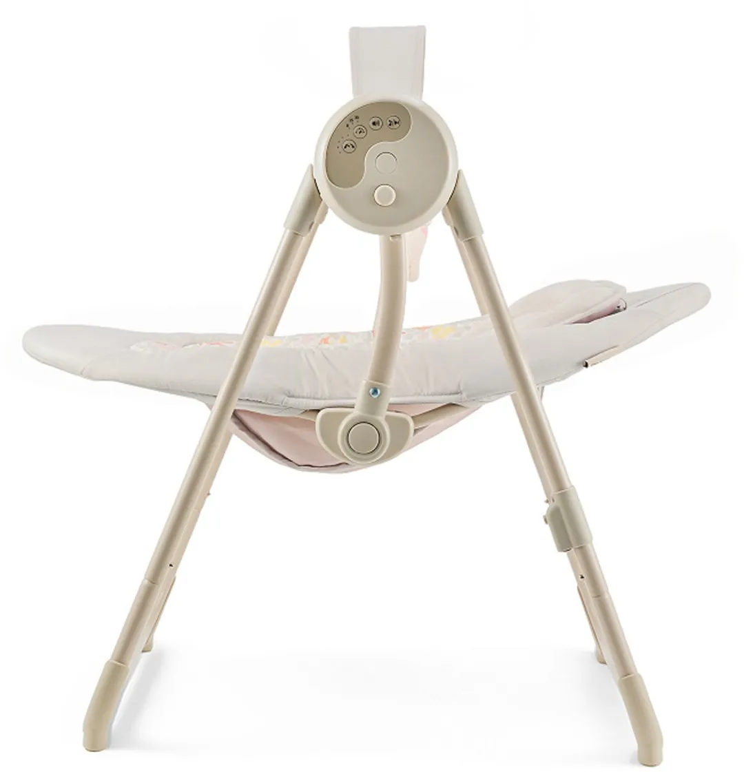 KinderKraft SWINGEE Wipstoel & Babyschommel - 2-in-1 Elektrisch - Beige