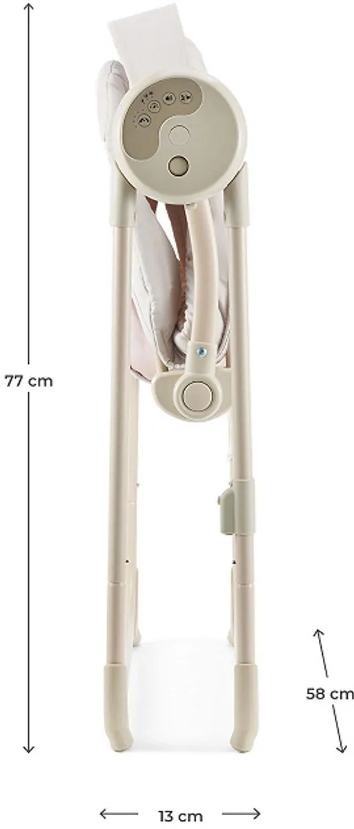 KinderKraft SWINGEE Wipstoel & Babyschommel - 2-in-1 Elektrisch - Beige
