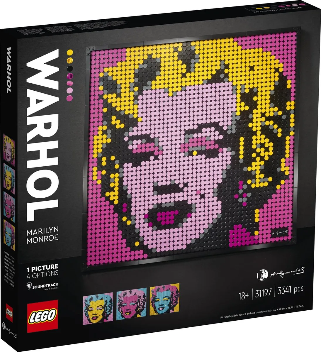 LEGO Art Andy Warhol's Marilyn Monroe 31197