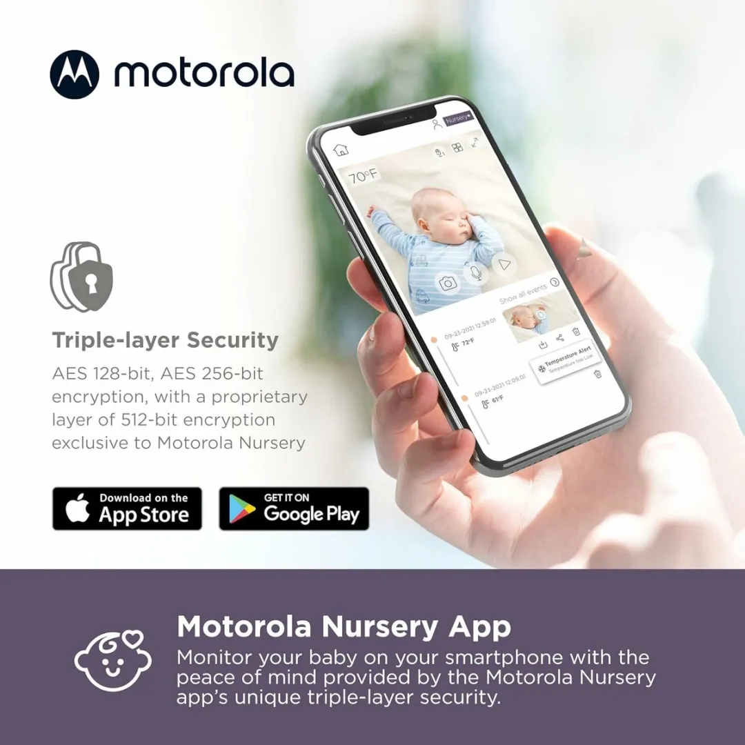 Motorola VM64 Connect Babyfoon - Wit