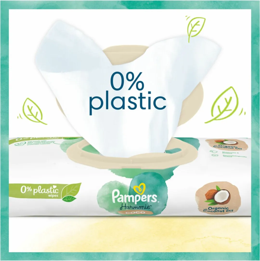 Pampers Pure Coconut Billendoekjes - 396 Stuks