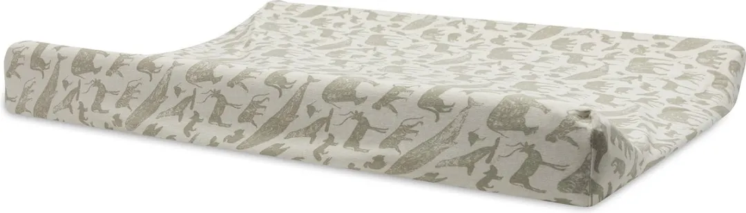 Jollein Aankleedkussenhoes Jersey 50x70cm Animals - Olive Green