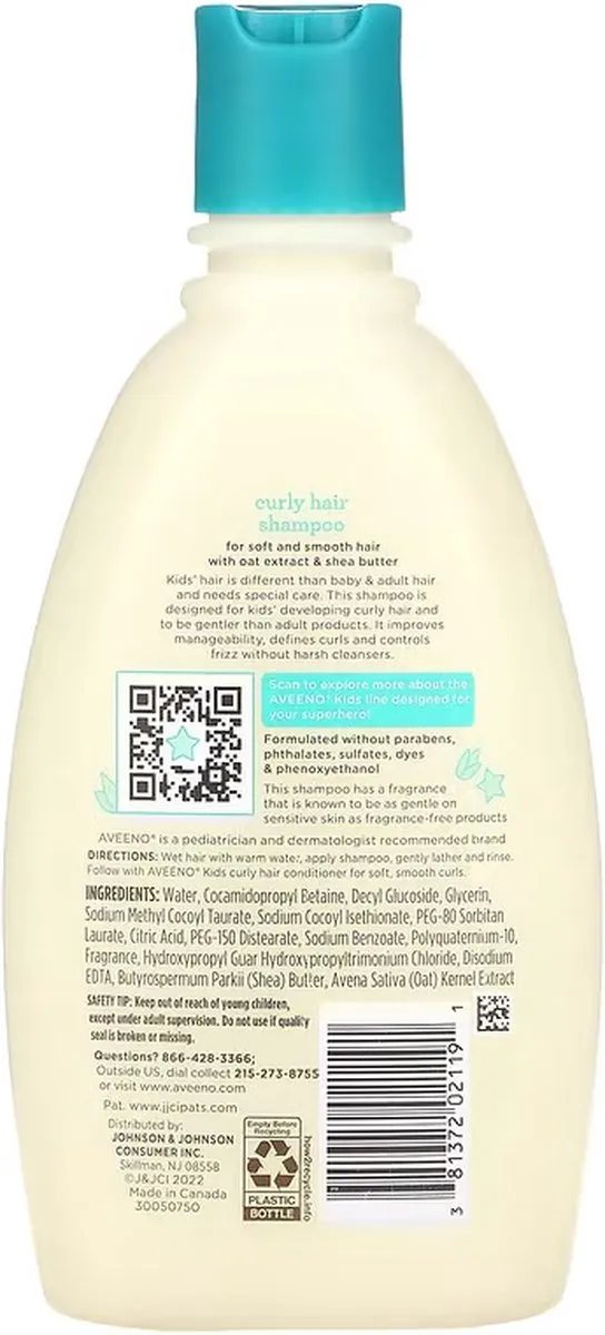 Aveeno Kids Krullend Haar Shampoo 354ml
