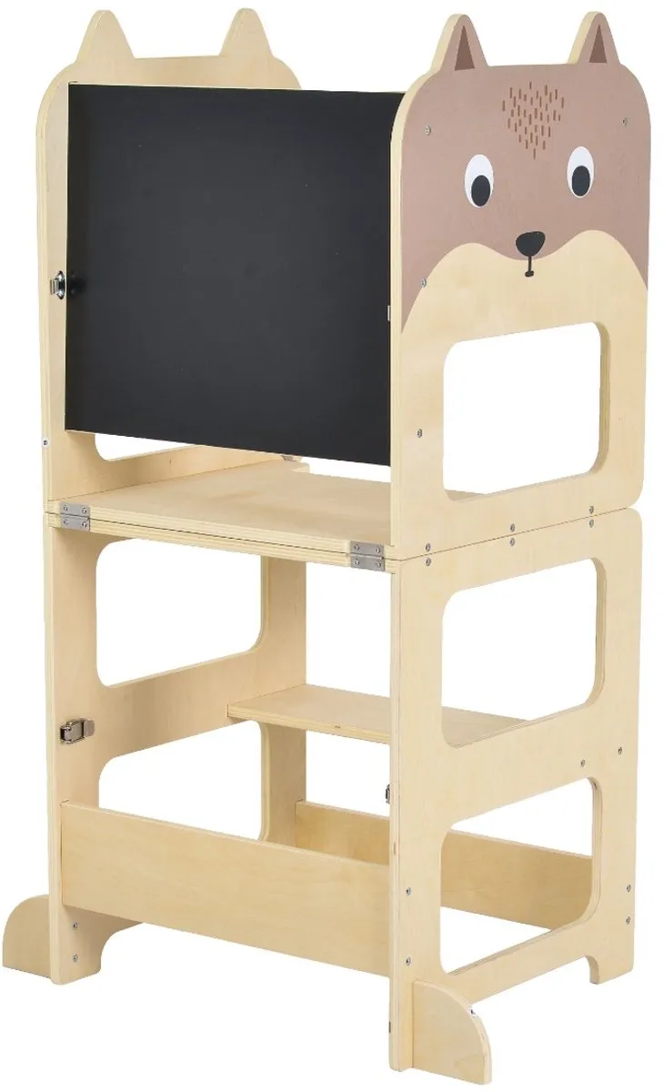 Moni Toys 3-in-1 Houten Leertoren Naturel
