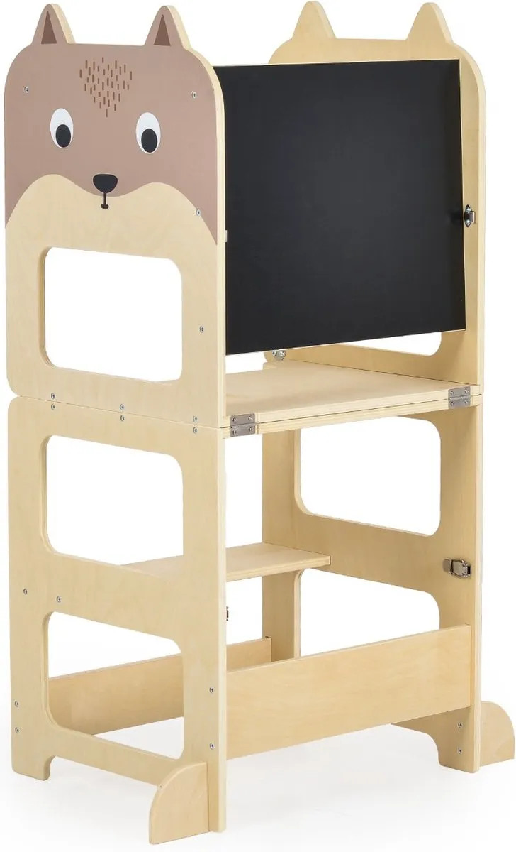 Moni Toys 3-in-1 Houten Leertoren Naturel