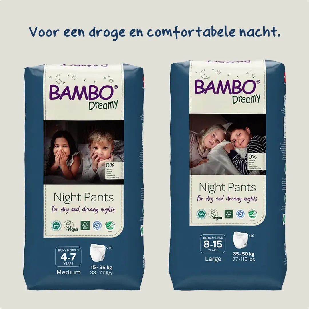 BAMBO Nature Dreamy Nachtbroekjes 6+ - 60 Stuks