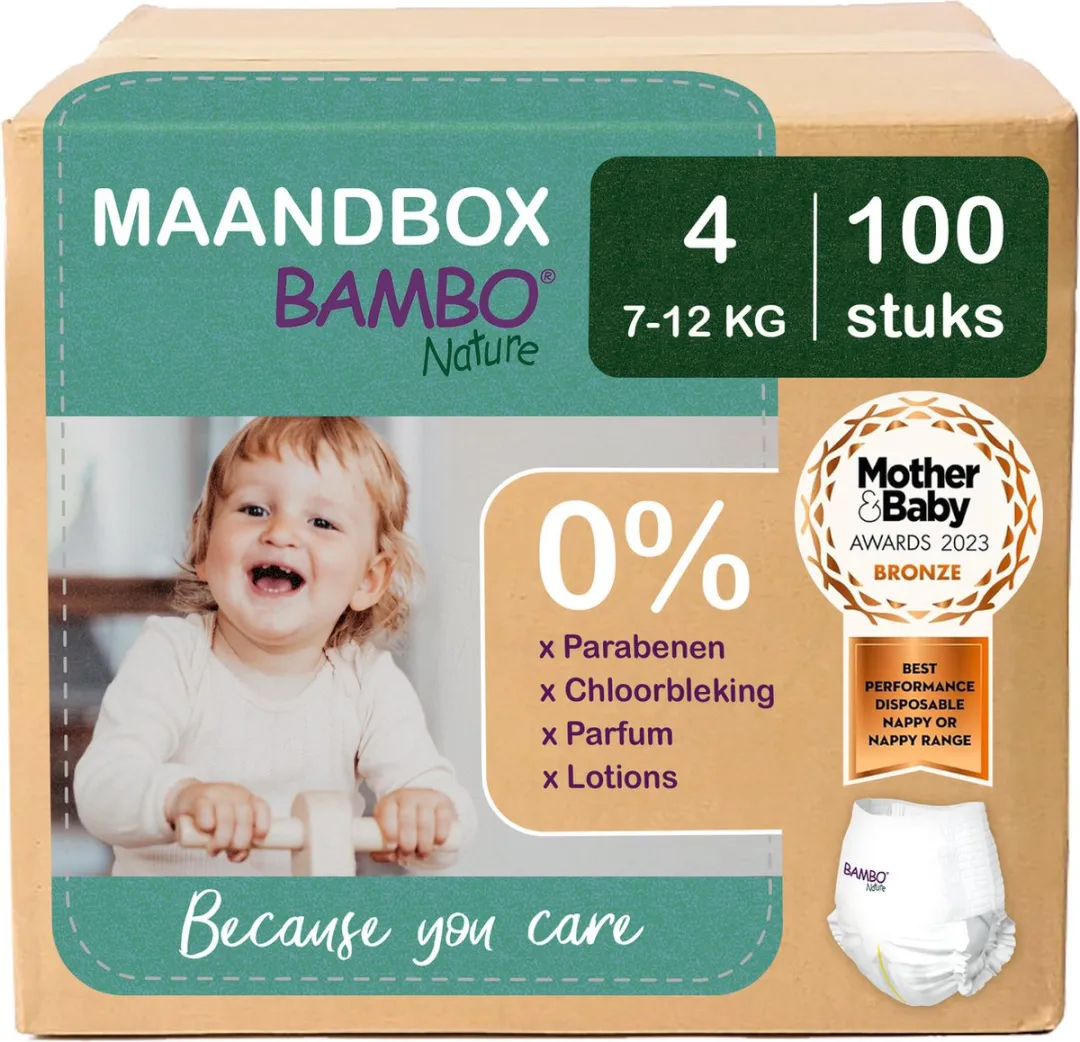 BAMBO Nature Luierbroekjes Maat 4 100 Stuks