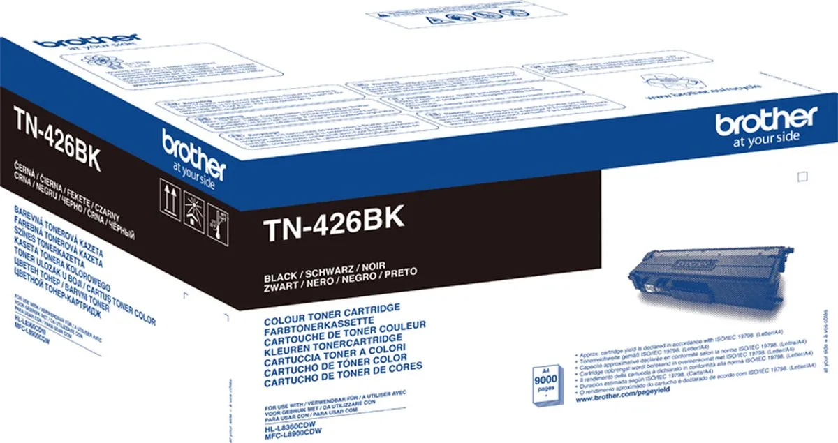 Brother TN-426BK Tonercartridge - 6500 pagina's - Zwart
