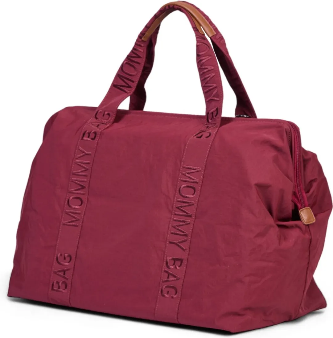 Childhome zzz Mommy Bag Signature Urban Bordeaux - Luiertas 55x30x40cm - afbeelding 6 van 6