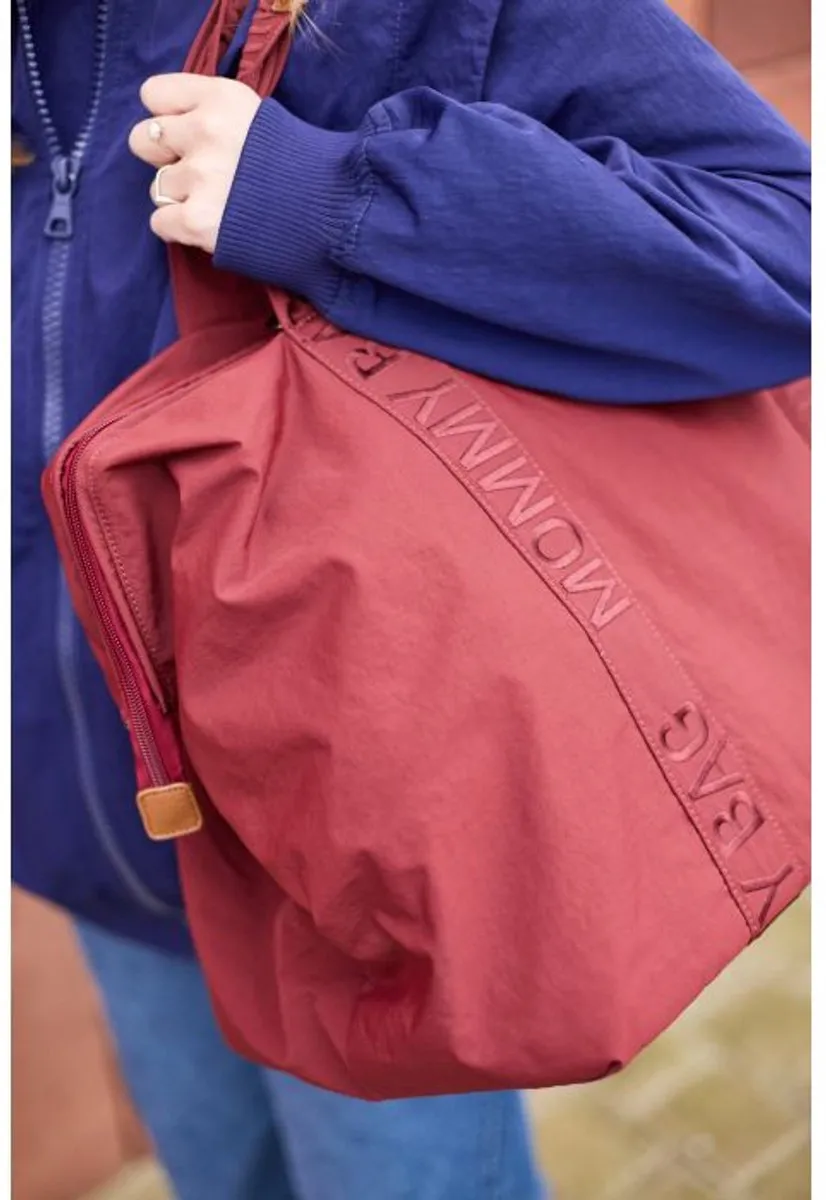 Childhome zzz Mommy Bag Signature Urban Bordeaux - Luiertas 55x30x40cm - afbeelding 4 van 6