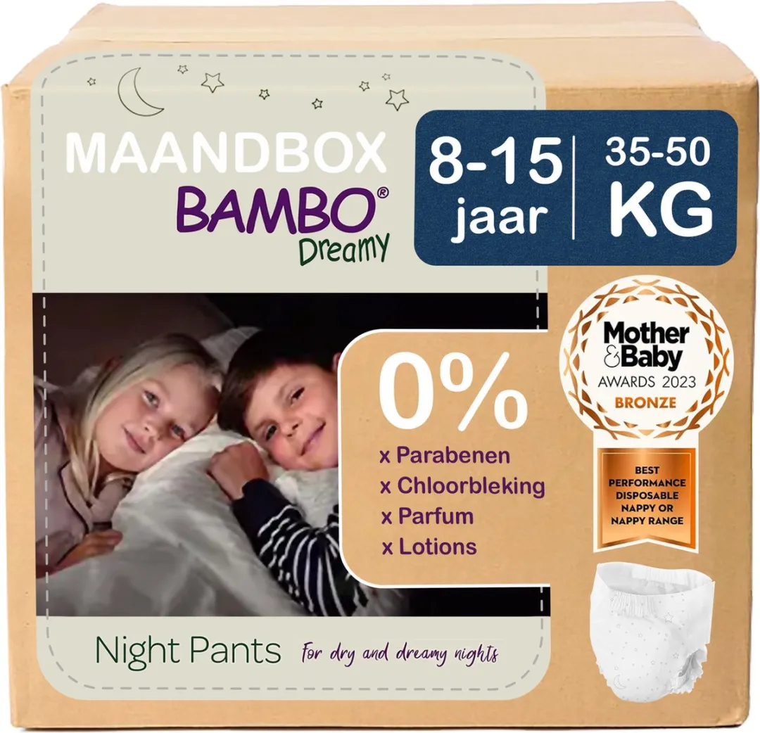 BAMBO Nature Dreamy Nachtbroekjes 60 Stuks