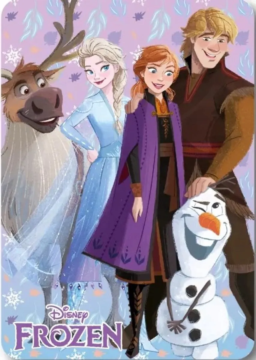 Disney Frozen Winter Friends Fleece Deken 100x140cm - Multicolor