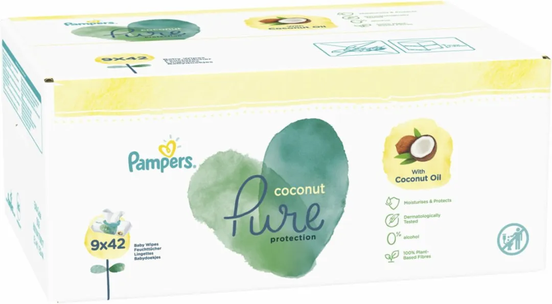 Pampers Billendoekjes Harmonie Coconut 378 Stuks