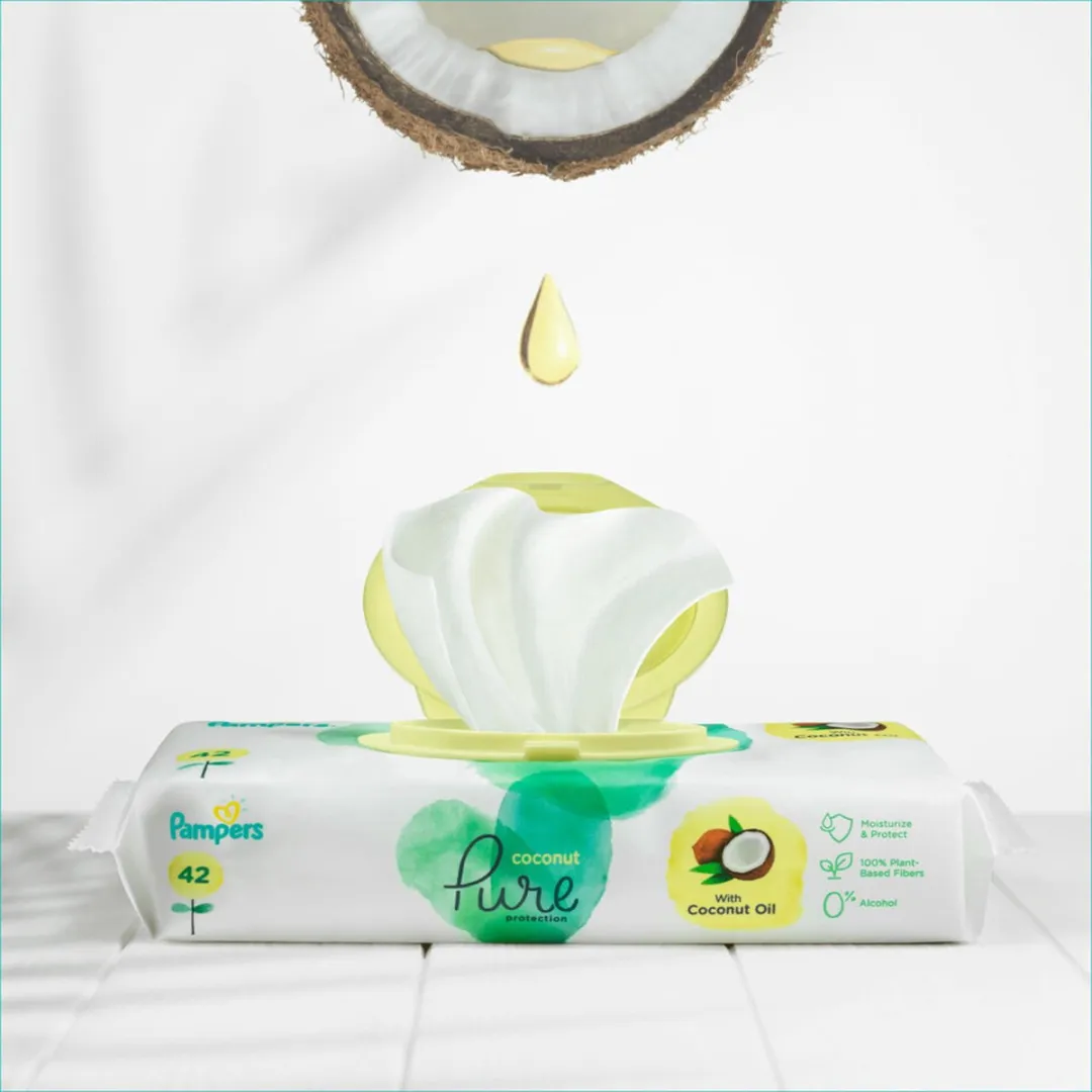 Pampers Billendoekjes Harmonie Coconut 378 Stuks