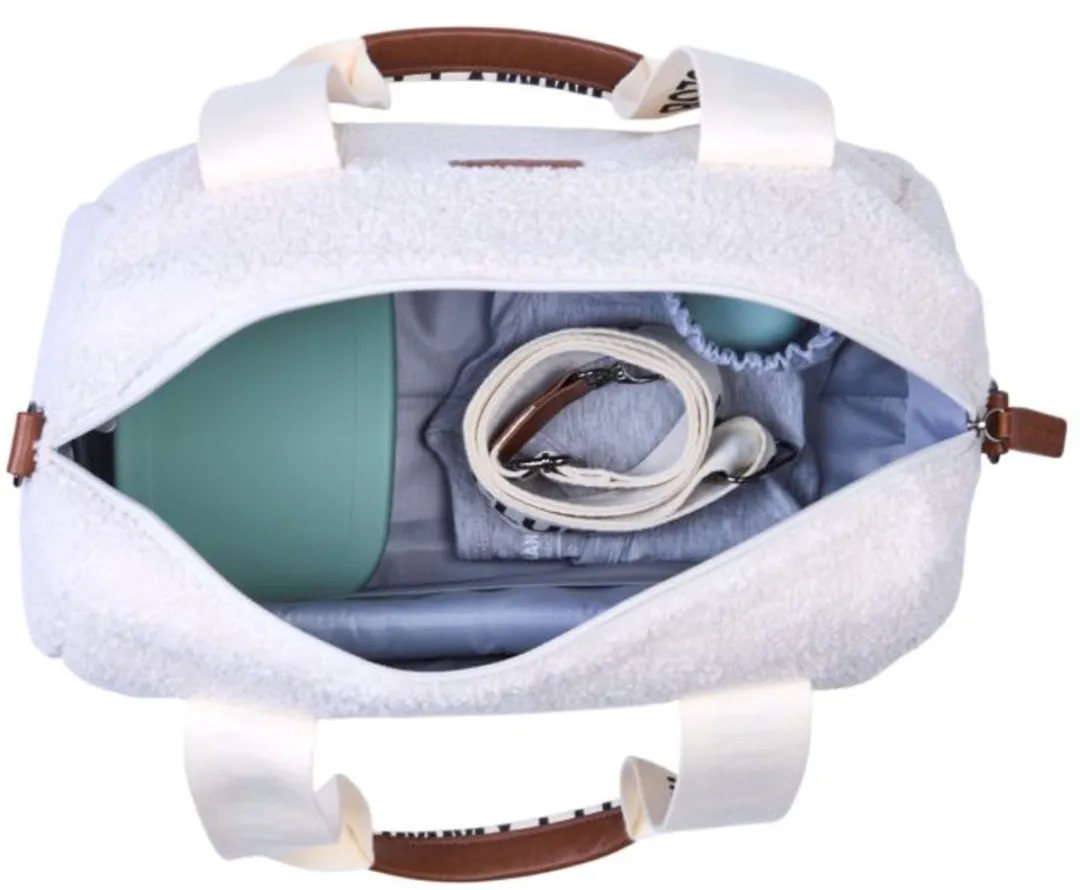 Childhome Mommy Club Verzorgingstas Signature Teddy Ecru - 22L - afbeelding 4 van 5