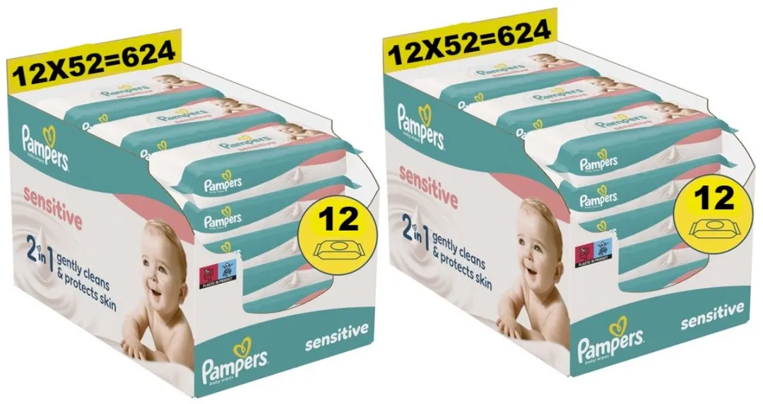 Pampers Sensitive Babydoekjes 1248 Stuks