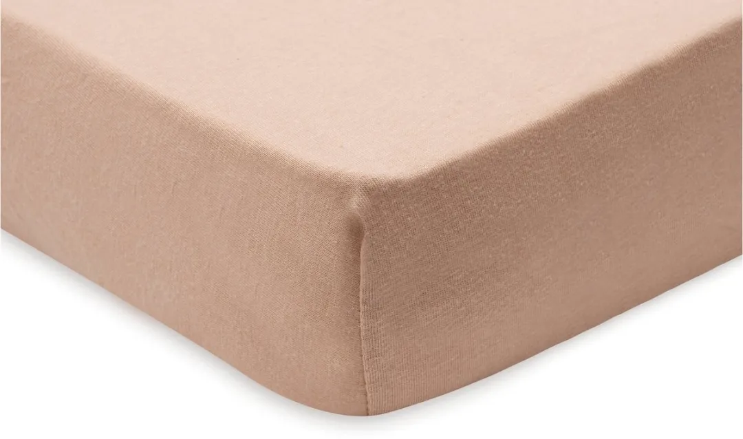 Jollein Hoeslaken Ledikant Jersey 60x120cm - Blush/Wild Rose - 2 Stuks