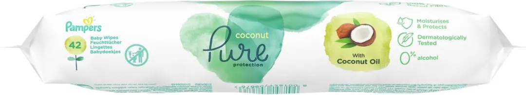 Pampers Pure Coconut Billendoekjes 1176 Stuks